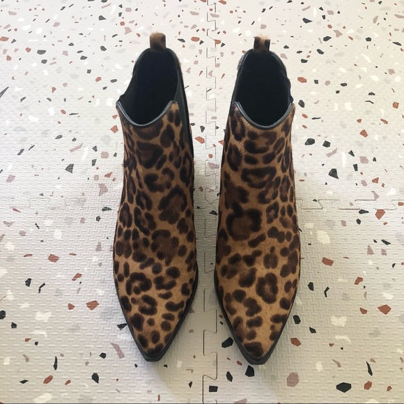 Marc Fisher Yale Leopard-Print Chelsea Boots - Picture 4 of 11
